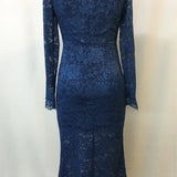 MQTIME  -  Women Long Sleeve Floral Lace Bodycon Maxi Dress Sexy V Neck See Through Sheer Beach Vacation Dress Elegant Cocktail Party Dress