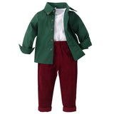 MQTIME  -  2Piece Spring Autumn Baby Boy Clothes Korean Outfit Set Casual Fashion Cotton Outerwear+Pants Children Boutique Clothing