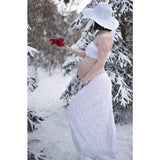 MQTIME  -  Maternity photoshoot / 2 piece set ruffled maxi skirt and matching top / maternity photo prop/