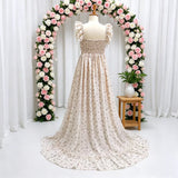 MQTIME  -  Maternity Photography Dress Ethereal Floral Chiffon Dresses Feminine Portrait Photo Shoot  Clothing Boho Pregnant D