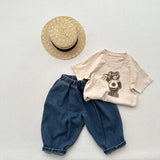  MQTIME  -  Autumn New Children Denim Trousers Fashion Girls Casual Pants Kids Boys Loose Jeans Toddler Harem Pants Baby Clothes