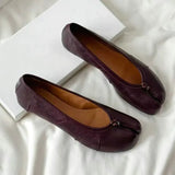 MQTIME  -  Spring Autumn Vintage Split Toe Tabi Women Ballet Flats Fashion Soft Walking Loafers Casual Gilrs Lazy Chic Shoes