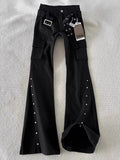 MQTIME  -  American Retro Vintage Vintage Jeans Versatile Loose Casual Wide Leg Pants Curved Knife Slightly Flared High Street Slimming