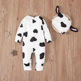 MQTIME  -  2Piece Set Spring Summer Newborn Girls Clothes Cartoon Cute Long Sleeve Cotton Boy Jumpsuits Romper+Hat Toddler Costume