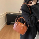 MQTIME  -  Retro Fashion Simple Japanese Style Large Capacity PU Storage Bag Crossbody Bags Shoulder Bag Tote Bags Women's Bag