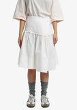 MQTIME  -  Y2k Irregularity Lace A-line Skirt Vintage Solid Sweet Age Reduction Skirts for Women Fold Long Skirt Korean Fashion Faldas