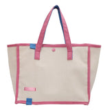 MQTIME  -  Casual Large Capaci Canvas oulder Bag Handbag Artistic Tote Bag Trendy New Ins Big Bag Soft Foldable Magnetic Bule