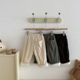  MQTIME  -  Winter New Children Warm Pants Solid Boys Girls Plus Velvet Thick Harem Pants Baby Fleece Corduroy Trousers Kids Clothes