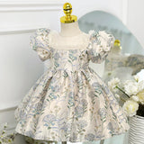 MQTIME  -  Luxury Embroidery Flower Baby Girl Dress For 1st Birthday Wedding Kids Elegant Evening Clothes Spanish Ceremony Prom 1-5 Years