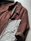 MQTIME  -  High-quality Oversized Stand-collar Trench Coat for Women, Lazy Style Minimalist Outerwear