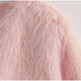 MQTIME  -  Faux Fur Short Coats Women Casual Solid Long Sleeved Fluffy Fox Fur Jacket Female Autumn Winter Fashion High Street Outwear