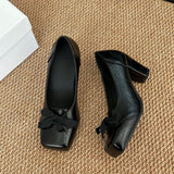  MQTIME  -  Mary Jane Women's Summer New Style High-Heeled Square-Toe Slouchy Sandals