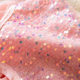 MQTIME  -  Girl's New Elegant Evening Dress Sequined Mesh Princess Birthday Party Dress Summer Children's Gauze Sleeveless For Girl Clothes