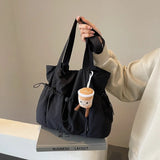 MQTIME  -  Casual Commuter Large Capaci Nylon Tote Bag Women's New 2025 College Student Class Bag Commuter Single oulder Tote Bag