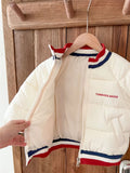 MQTIME  -   Kids Baseball Cotton Clothes Jackets Autumn Winter Padded Down Warm Coats Boys Girls Fashion Outerwear 2-10 Years