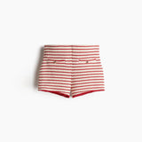MQTIME  -  Casual Stripe Women's Shorts Suit V-neck Short Sleeve Tees High Waist Wide Leg Short Pant Female Set Summer Lady Beach Outfits