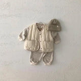 MQTIME  -  Korean Infant Girls Vest Solid Color Thicken Warm Toddler Girls Waistcoat New Winter Versatile Round Neck Kids Girls Vest