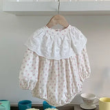 MQTIME  -  New Spring European American Style Sister Dress 1-4Yrs Girl Party Dress Long Sleeved Cotton Print Kids Princess Dresses