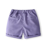 MQTIME  -  Summer Boys Boutique Clothing Korean Kids Clothes Fashion Gentleman Plaid Cotton Baby Tops+Shorts+Tie Children's Sets BC1767