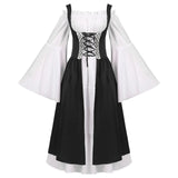 MQTIME  -  Vintage Medieval Punk Dress Cosplay Halloween Costumes Women Palace Carnival Party Disguise Princess Female Victorian Vestido