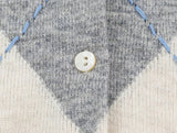MQTIME  -  Women's Lapel Knitted Cardigan Women Ruffle Peter Pan Collar Button Long Sleeve Cropped Gray Sweater Casual Preppy Lady Tops
