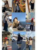 MQTIME  -  Casual Striped Canvas Bapa Large Capaci oulder Bag for Students Women Summer 2025 Trendy Durable Youth Bapa