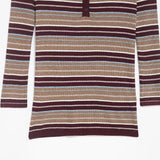  MQTIME  -  Women's Elegant Knitted Pullover Women Fashion Stripe Long Sleeve Sweater 2026 New Casual O neck Knitwear Tops ﻿ ﻿