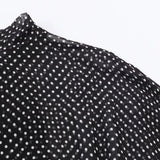  MQTIME  -  Polka Dot Printed Women Shirt Autumn New Bow Tied Blouse Woman Tops Lady Ruffles Long Sleeve Loose Elegant Blouses Top ﻿