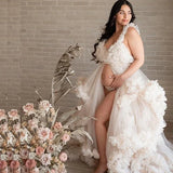 MQTIME  -  Maternity Dresses Photoshoot Pregnancy  vestidos para embarazadas baby shower