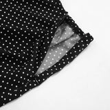 MQTIME  -  Polka Dots Print Vacation Beach Chiffon Maxi Skirts Women Fashion High Waist Slim Casual Streetwear Long Skirt All Match Bottoms