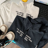 MQTIME  -  Boys' Suit Autumn and Winter New Children's Wear Korean Style Boys and Girls Handsome Letter Sports Hoodie Two-piece Set