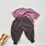 MQTIME  -  Autumn New Children Sweat Pants Cotton Boys Casual Pants Baby Harem Pants Solid Girls Loose Trousers Kids Clothes