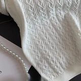 MQTIME  -  Women Ice Silk Polo Shirts Summer Thin Jacquard Knitted Short Sleeve T-shirts Female Lapel Button Tees Casual Pullover Tops