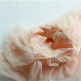 MQTIME  -  Spring Children Princess Dresses Lantern Sleeve Floral Embroidery Baby Girls Birthday Party Ball Gown Dress