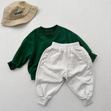 MQTIME  -  Autumn New Children Sweat Pants Cotton Boys Casual Pants Baby Harem Pants Solid Girls Loose Trousers Kids Clothes