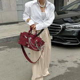 MQTIME  -  Design Sense, High Waisted Temperament, Floor Length Casual Pants, Autumn Fashion New Pants for Women