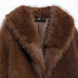 MQTIME  -  Autumn Winter New Women's Fox Fur Black Coat Fur Jacket Babes