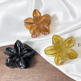 MQTIME  -  3pcs/set Fashion Gradient Flower Shark Claw Elegant Acrylic Large Hair Clip Crab For Women Ponytail Hair Accessories Beach Clamp