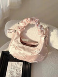 MQTIME  -  Unique Ruched Bowknot Cute Versatile Handbag Bowknot High-Quality Women's Shoulder Handbag
