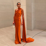 MQTIME  -  Elegant Satin Long Dresses Women Chic Fashion Solid Slim High Waits Female Robe With Ribbon Summer Lady Party Vestidos 2025 New