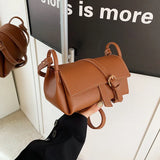MQTIME  -  New Retro Pillow Bag Simple Solid Color Versatile Personality Single Shoulder Crossbody Bag Fashionable Niche Women's Bag
