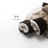  MQTIME  -  Winter New Children Plus Velvet Thick Coat Boys Girls Lapel Cotton Padded Jacket Baby Casual Shirts Jacket Kids Clothes