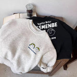 MQTIME  -  Kids Boys Sweatshirt New Winter Cartoon Printed Plus Fleece Toddler Girls Pullovers Round Neck Children Boys Sweatshirt