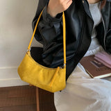 MQTIME  -  Niche Matte Texture Underarm Bag Retro Versatile Dumpling Bag Casual Shoulder Bag