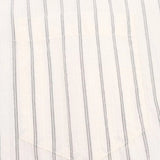 MQTIME  -  Boyfriend Style Striped Loose Full Sleeve White Shirts Women Casual Single Breasted Shirt With Tie Autumn New Women Tops