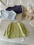  MQTIME  -  Autumn New Children Long Sleeve T Shirts Boys Girls Solid Tees Baby Cotton Shirts Infant Casual Tops Kids Clothes