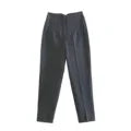 MQTIME  - 2024 New Chic Fashion Woman Pants Office Wear Pants for Women Vintage High Waist Zipper Fly Female Ankle Trousers Mujer Gothic