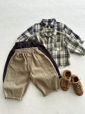  MQTIME  -  Autumn New Children Casual Pants Fashion Boys Simple Pocket Trousers Solid Baby Girls Loose Harem Pants Cotton Kids Clothes