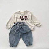  MQTIME  -  Autumn New Children Long Sleeve Sweatshirt Fashion Cartoon Print Boys Loose Pullover Girls Cotton Casual Tops Kids Clothes
