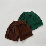  MQTIME  -  Autumn New Children Vintage Corduroy Shorts Girls Loose Shorts Solid Baby Shorts Boys Casual Shorts Kids Clothes